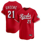 Cincinnati Reds #21 Hunter Greene Player Red Home Limited Stitched Baseball Jersey