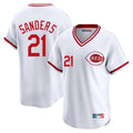 Cincinnati Reds #21 Hunter Greene Player White Cooperstown Collection Limited Home Stitched Baseball Jersey
