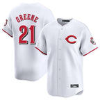 Cincinnati Reds #21 Hunter Greene Player White Limited Home Stitched Baseball Jersey