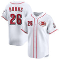 Cincinnati Reds #26 Chase Burns White Home Limited Stitched Baseball Jersey