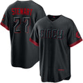 Cincinnati Reds #27 Sal Stewart Black 2026 City Connect Limited Stitched Baseball Jersey