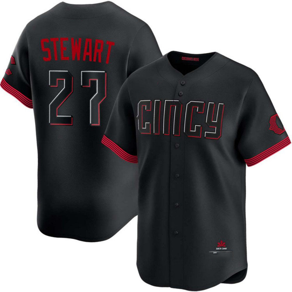 Cincinnati Reds #27 Sal Stewart City Connect Limited Stitched Baseball Jersey