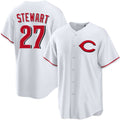 Cincinnati Reds #27 Sal Stewart White Alternate Stitched Baseball Jersey