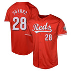 Cincinnati Reds #28 Eugenio Su¨¢rez Player Red 2026 City Connect Limited Home Stitched Baseball Jersey