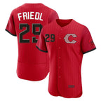 Cincinnati Reds #29 TJ Friedl Player Red 2026 City Connect Limited Elite Home Stitched Baseball Jersey