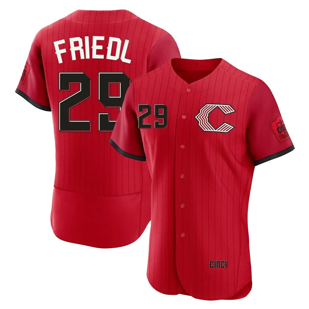 Cincinnati Reds #29 TJ Friedl Player Red 2026 City Connect Limited Elite Home Stitched Baseball Jersey