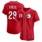Cincinnati Reds #29 TJ Friedl Player Red Limited Elite Home Game Stitched Baseball Jersey