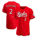 Cincinnati Reds #2 Nick Castellanos Scarlet 2021 Alternate Baseball Jersey