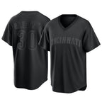 Cincinnati Reds #30 Ken Griffey Player Black Game Home Stitched Baseball Jersey