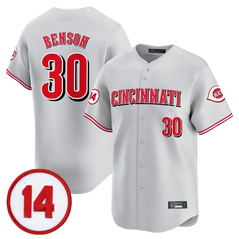Cincinnati Reds #30 Ken Griffey Player Gray Vapor Premier Limited Home Stitched Baseball Jersey