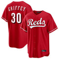 Cincinnati Reds #30 Ken Griffey Player Red Home Game Stitched Baseball Jersey