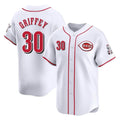 Cincinnati Reds #30 Ken Griffey Player White Home Limited Stitched Baseball Jersey