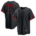 Cincinnati Reds #35 Jose Trevino Player Black City Connect Home Game Stitched Baseball Jersey