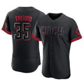 Cincinnati Reds #35 Jose Trevino Player Black City Connect Limited Elite Home Stitched Baseball Jersey