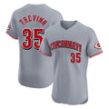 Cincinnati Reds #35 Jose Trevino Player Gray Limited Elite Home Stitched Baseball Jersey