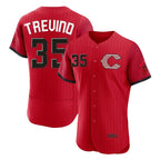 Cincinnati Reds #35 Jose Trevino Player Red 2026 City Connect Limited Elite Home Stitched Baseball Jersey