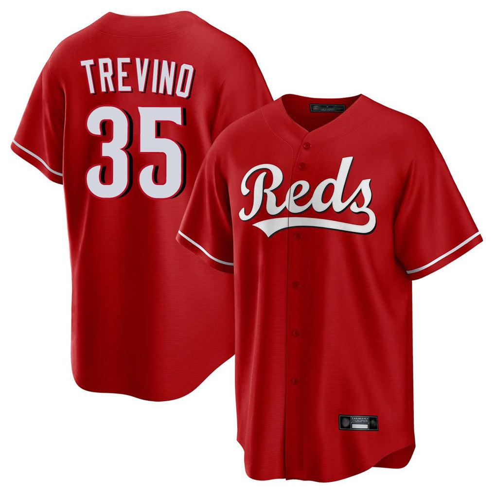 Cincinnati Reds #35 Jose Trevino Player Red Home Game Stitched Baseball Jersey