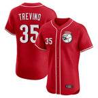 Cincinnati Reds #35 Jose Trevino Player Red Limited Elite Home Game Stitched Baseball Jersey
