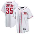Cincinnati Reds #35 Jose Trevino Player White Game Home Stitched Baseball Jersey