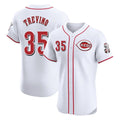 Cincinnati Reds #35 Jose Trevino Player White Limited Elite Home Stitched Baseball Jersey