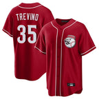 Cincinnati Reds #35 Jose Trevino Player Red Game Home Stitched Baseball Jersey
