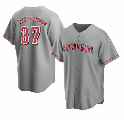 Cincinnati Reds #37 Tyler Stephenson Grey Cool Baseball Jersey