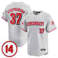 Cincinnati Reds #37 Tyler Stephenson Player Gray Vapor Premier Limited Home Stitched Baseball Jersey