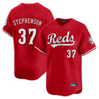 Cincinnati Reds #37 Tyler Stephenson Player Red Home Limited Stitched Baseball Jersey