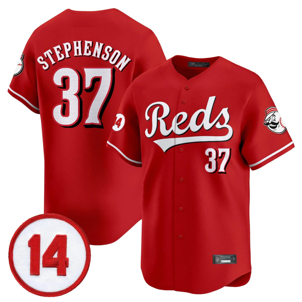 Cincinnati Reds #37 Tyler Stephenson Player Red Vapor Premier Limited Home Stitched Baseball Jersey