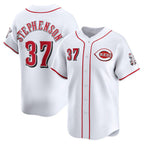 Cincinnati Reds #37 Tyler Stephenson White Home Limited Player Baseball Jersey
