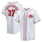 Cincinnati Reds #37 Tyler Stephenson White Home Replica Baseball Jersey