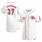 Cincinnati Reds #37 Tyler Stephenson White Stitched Flex Baseball Jersey
