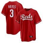 Cincinnati Reds #3 Ke'Bryan Hayes Player Red Home Game Stitched Baseball Jersey