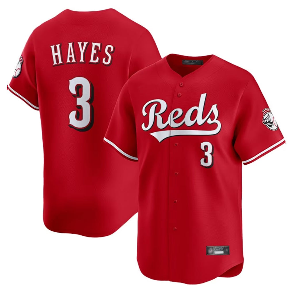 Cincinnati Reds #3 Ke'Bryan Hayes Player Red Home Limited Stitched Baseball Jersey