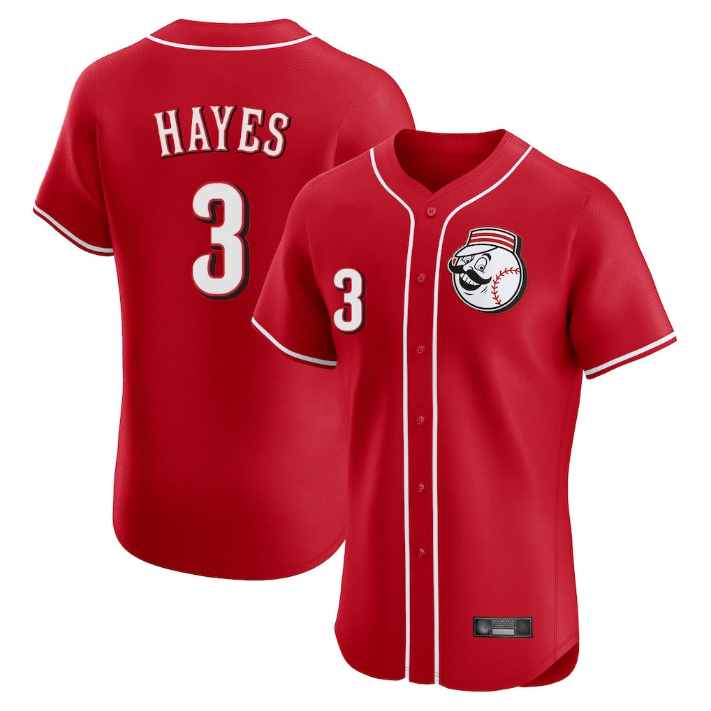 Cincinnati Reds #3 Ke'Bryan Hayes Player Red Limited Elite Home Game Stitched Baseball Jersey