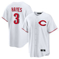 Cincinnati Reds #3 Ke'Bryan Hayes Player White Home Game Stitched Baseball Jersey