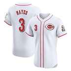 Cincinnati Reds #3 Ke'Bryan Hayes Player White Limited Elite Home Stitched Baseball Jersey