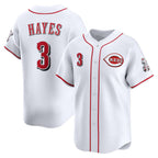 Cincinnati Reds #3 Ke'Bryan Hayes White Home Limited Player Baseball Jersey