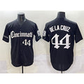 Cincinnati Reds #44 Elly De La Cruz Black 'Gothic Queen City Edition' Vapor Premier Limited Stitched Baseball Jersey