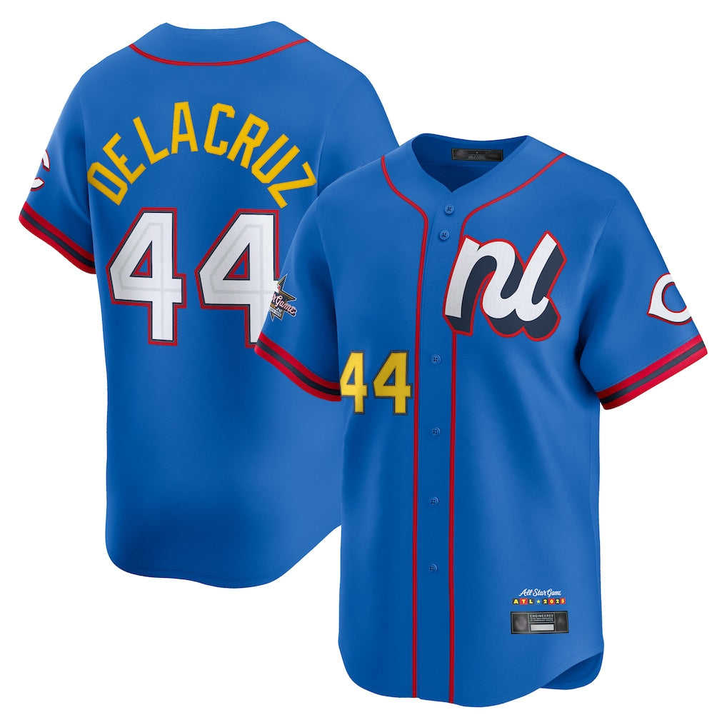 Cincinnati Reds #44 Elly De La Cruz Player Blue National League All-Star Edition Limited Stitched Baseball Jersey