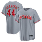 Cincinnati Reds #44 Elly De La Cruz Player Gray Home Game Stitched Baseball Jersey