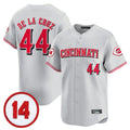Cincinnati Reds #44 Elly De La Cruz Player Gray Vapor Premier Limited Home Stitched Baseball Jersey