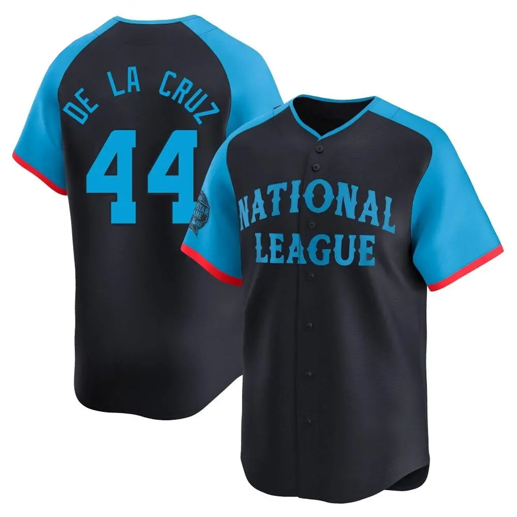 Cincinnati Reds #44 Elly De La Cruz Player Navy Limited National League All-Star Game Stitched Baseball Jersey