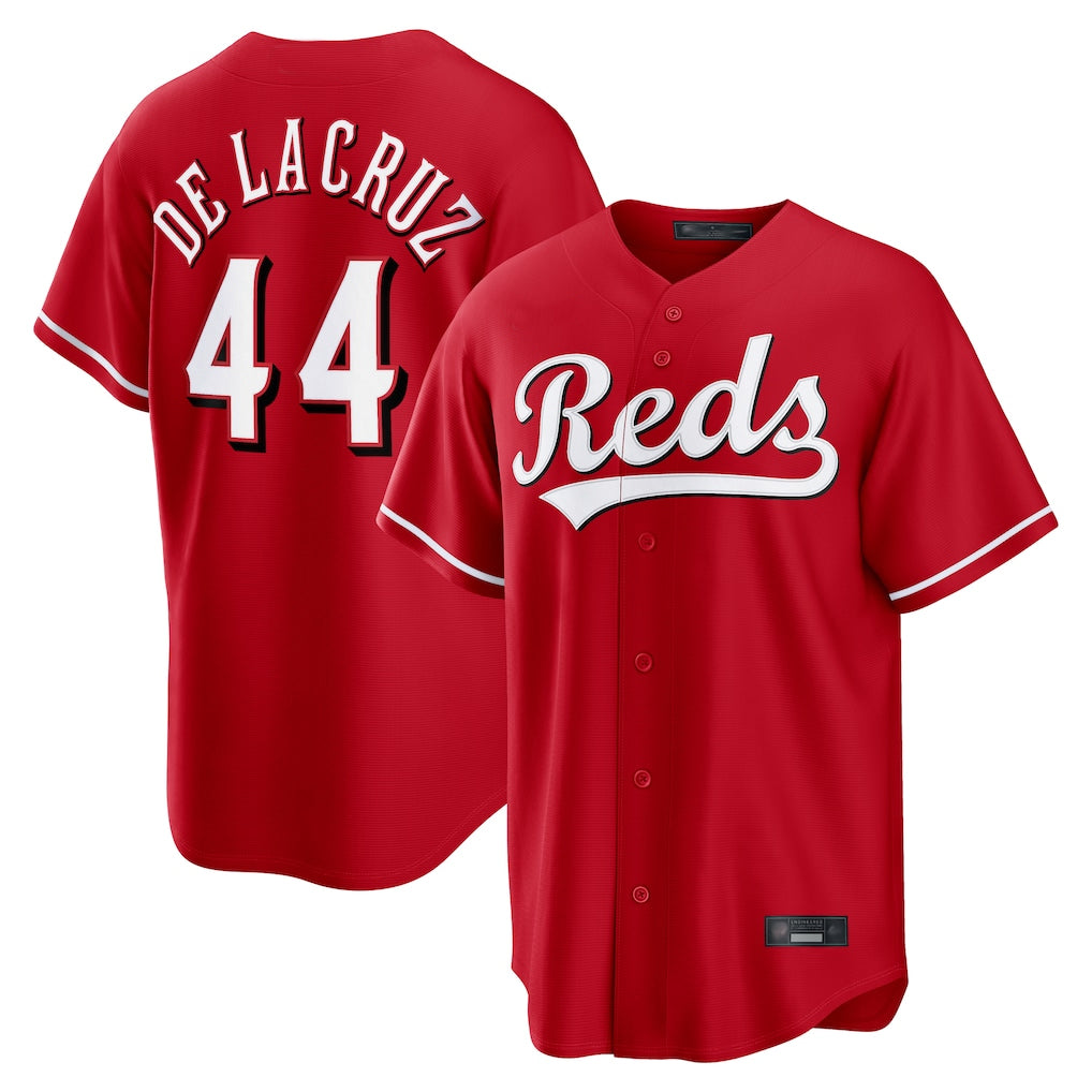 Cincinnati Reds #44 Elly De La Cruz Player Red Home Game Stitched Baseball Jersey