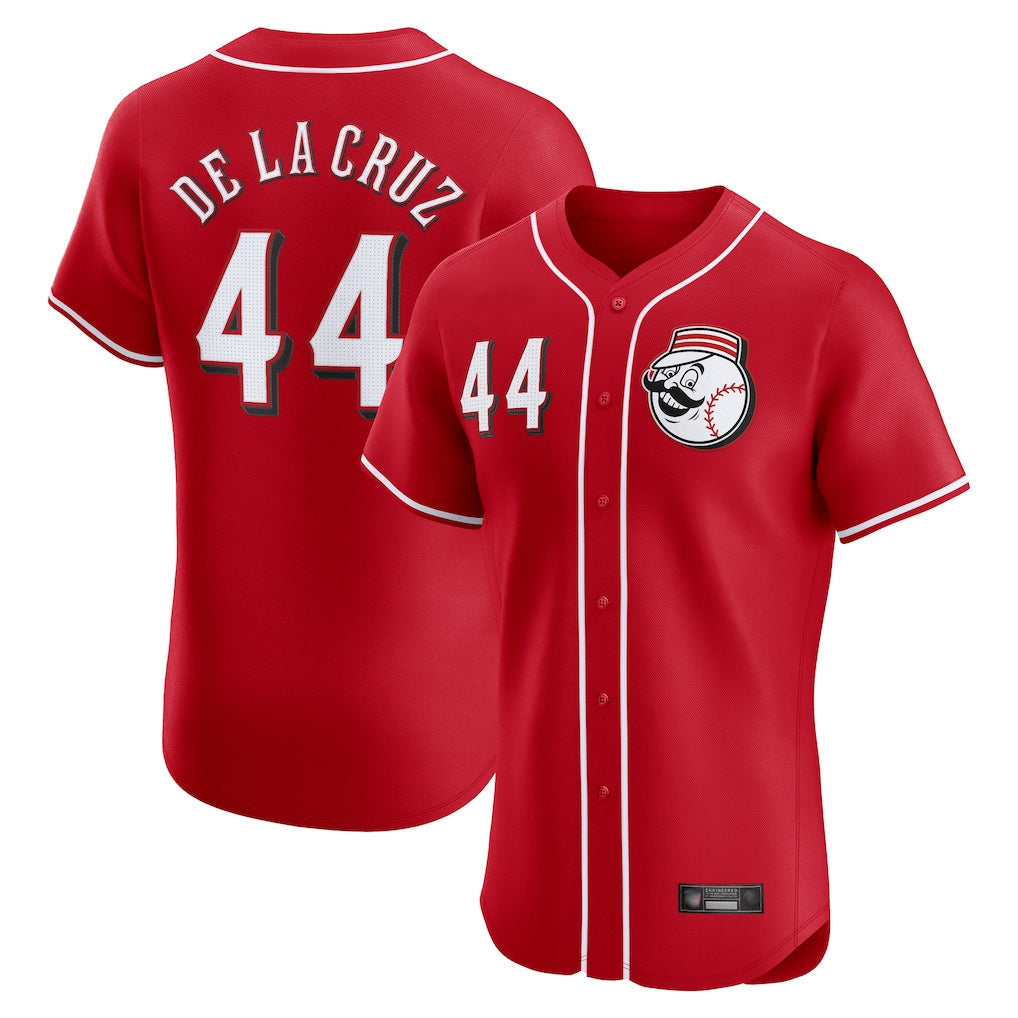 Cincinnati Reds #44 Elly De La Cruz Player Red Limited Elite Home Game Stitched Baseball Jersey