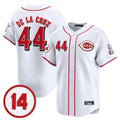 Cincinnati Reds #44 Elly De La Cruz Player White Vapor Premier Limited Home Stitched Baseball Jersey