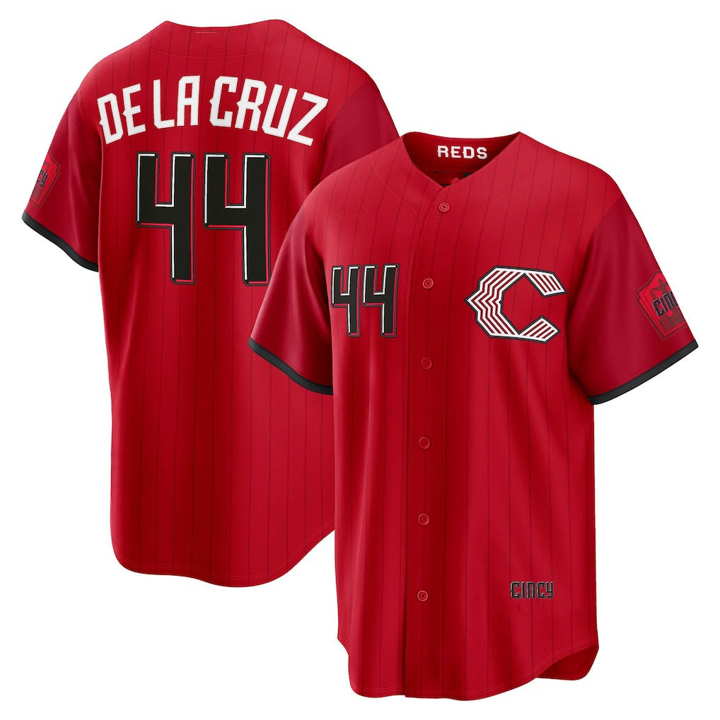 Cincinnati Reds #44 Elly De La Cruz Red 2026 City Connect Stadium Baseball Jersey