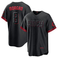 Cincinnati Reds #8 Joe Morgan Black City Connect Replica Player Baseball Jersey