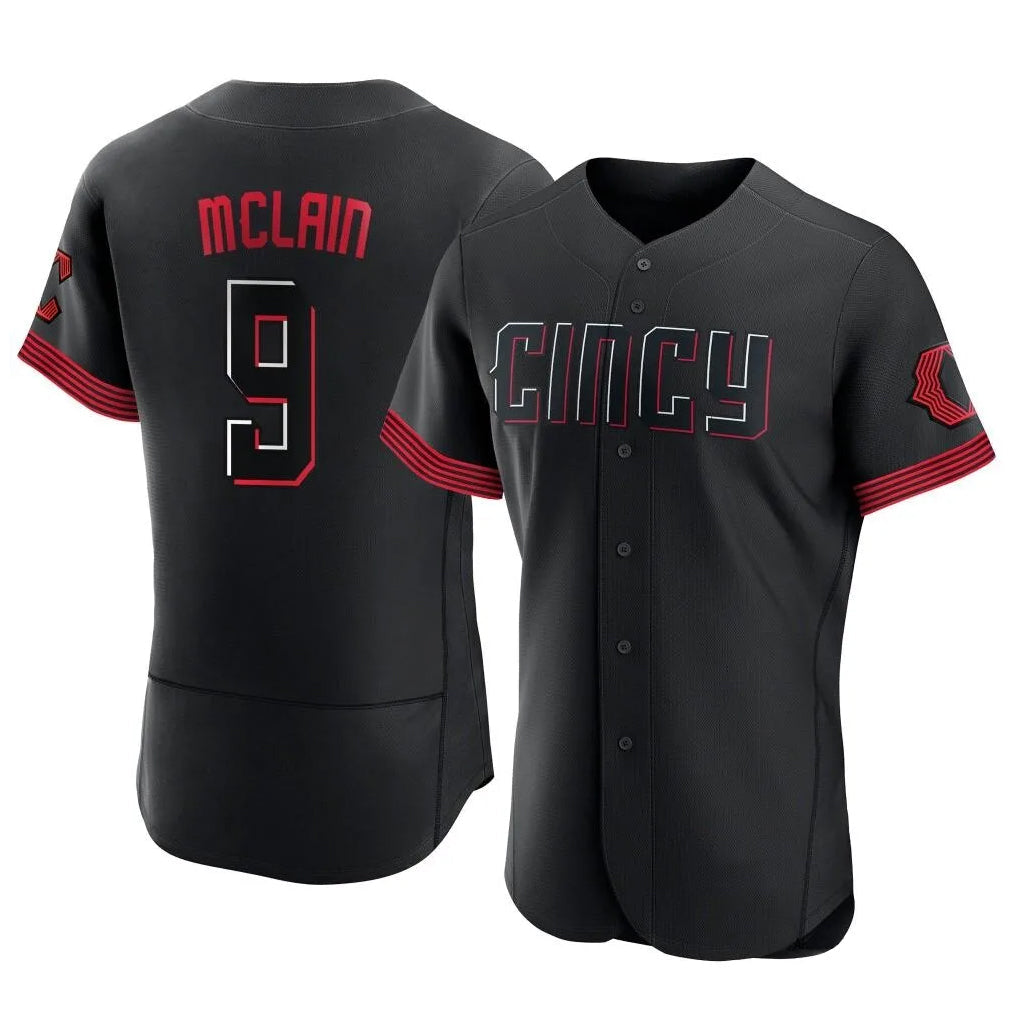 Cincinnati Reds #9 Matt McLain Player Black City Connect Limited Elite Home Stitched Baseball Jersey