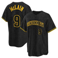 Cincinnati Reds #9 Matt McLain Player Black Snake Skin City Home Stitched Baseball Jersey